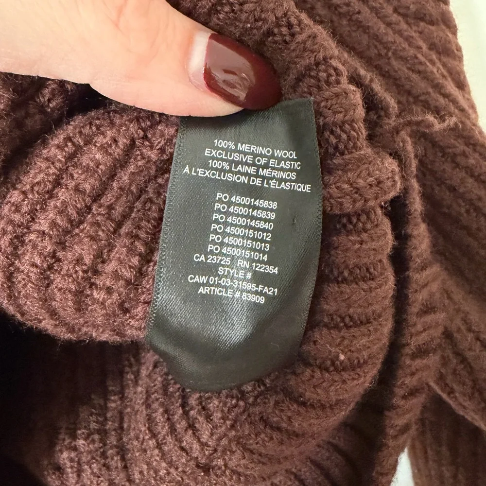 Babaton Seek Cable Knit Merino Wool Sweater - Picture 5 of 6